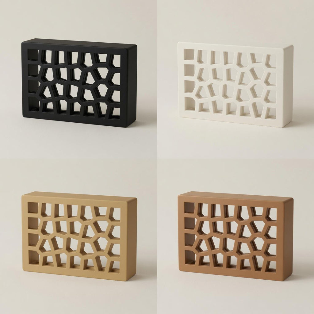 Side view of the Voronoi doorbell chime cover