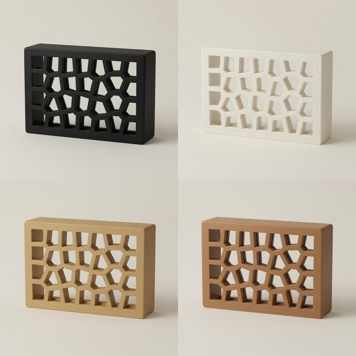 Side view of the Voronoi doorbell chime cover