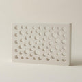 White Pebbles doorbell chime cover, mixed round cutouts — Iledecor