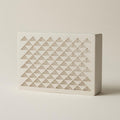 White Chevrons doorbell chime cover, nested V-shaped cutouts — Iledecor