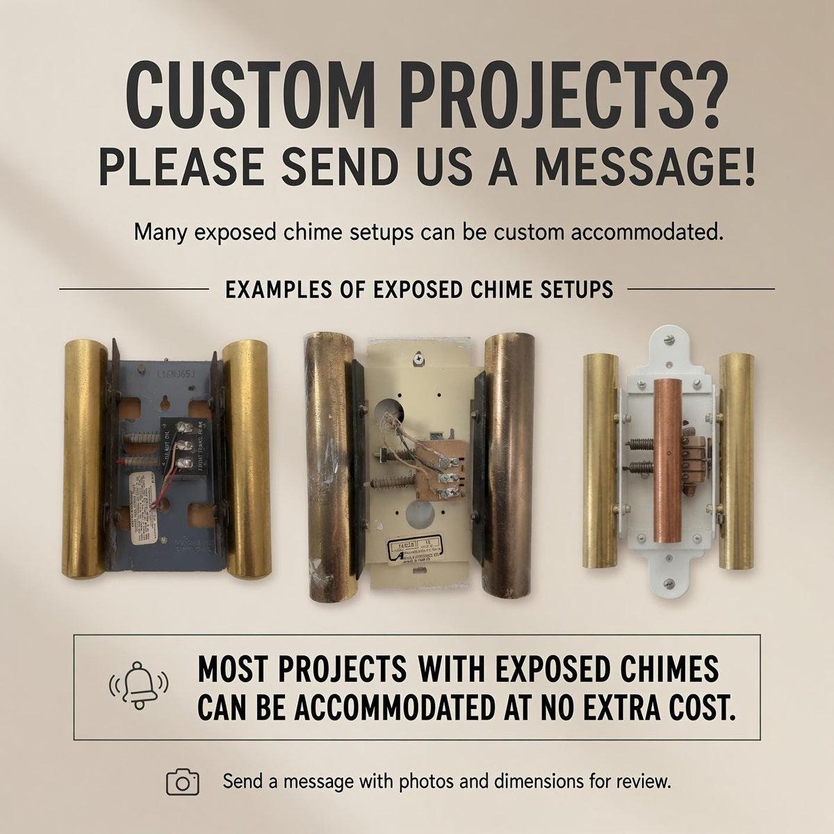 Second view of the Chevrons doorbell chime cover